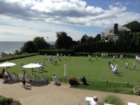 MYSTERY: A beautiful afternoon outdoors playing croquet