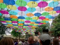 MYSTERY PHOTO: Colorful umbrellas will protect you when here