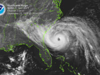 Hurricane Hugo in 1989 as it approached South Carolina.  Photo via NOAA.